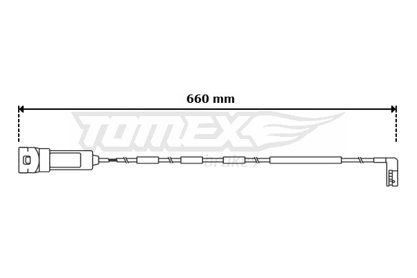 Výstrażný kontakt opotrebenia brzdového oblożenia TOMEX Brakes